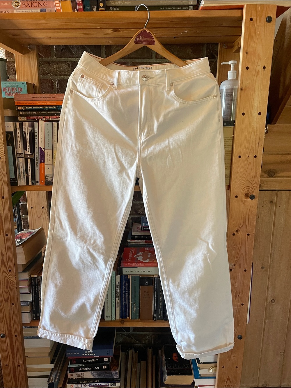 We The Free Cream Straight-Leg jeans
